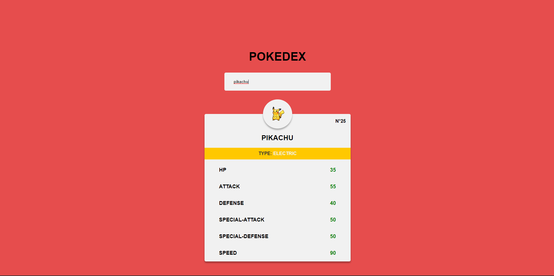 Projet pokedex